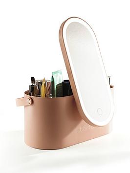 Rio Lush Beauty Storage Box With Mirror And Light - White