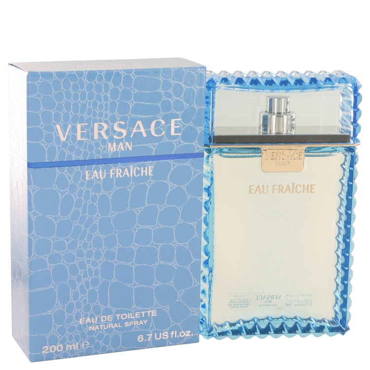 Versace Mens Man Eau Fraiche Eau De Toilette Spray (Blue) By 200 ml - Multicolour - One Size