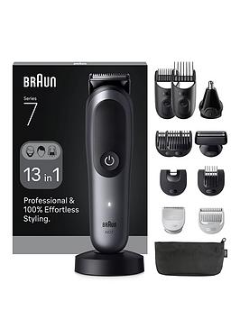 Braun All-In-One Series 7, 13In1 Grooming Kit, Problade, Autosense, Aio7560, Grey