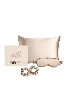 Silver Cloud Caramel Satin Giftset Infused With Silver Ions