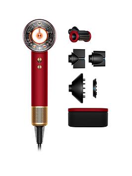 Dyson Supersonic Nural Hair Dryer, Straight And Wavy, Red Velvet/Gold