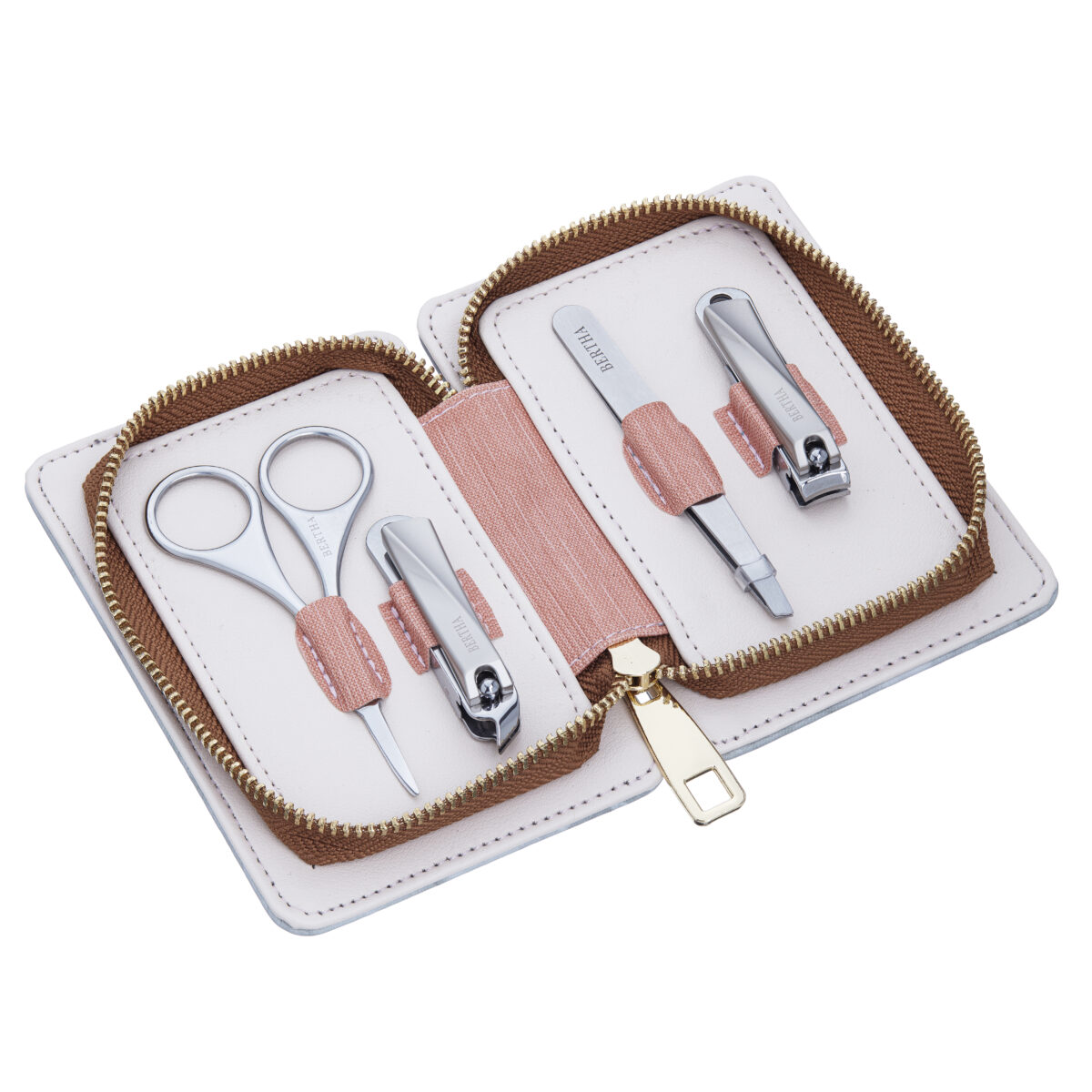 Bertha Womens Avery 4 Piece Surgical Steel Groom Kit - NA Stainless Steel - One Size